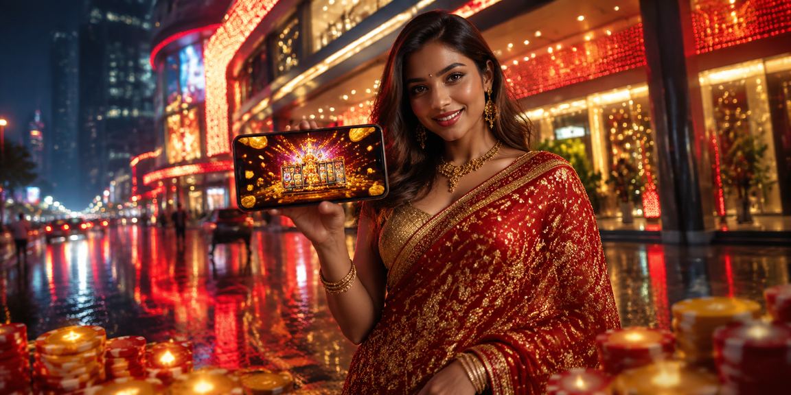 Delhi woman playing slot game on mobile